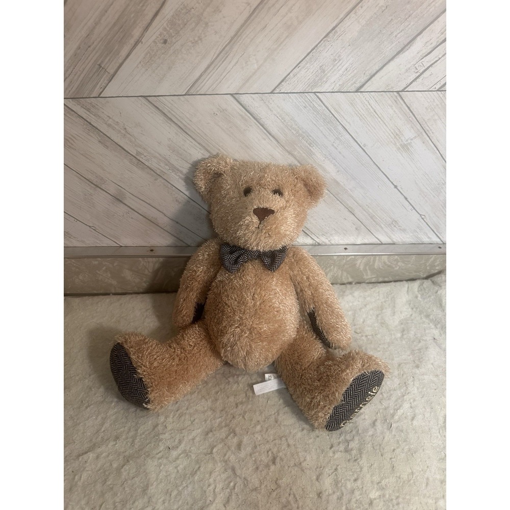 Barnsie Stuffed Teddy Bear Black & White Tie Plush Barnes & Noble Exclusive